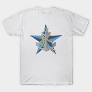 Star and Anchor tied in rope T-Shirt